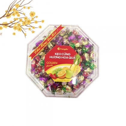 KẸO CỨNG HOA QUẢ HỘP BÁT GIÁC 350g